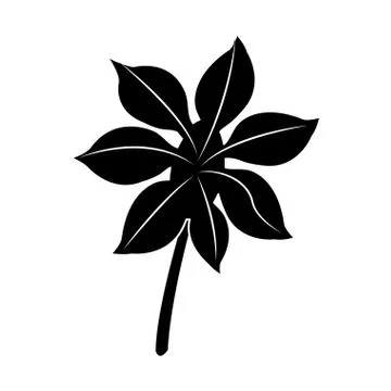 Single leaf icon image 스톡 일러스트