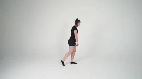 Single leg deadlift Stock Footage 314194470