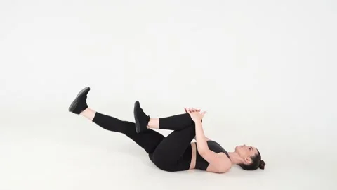 SINGLE LEG STRETCH Stock Footage 166293630