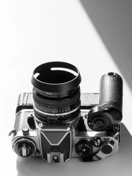 Single lens reflex 35mm camera Stock Photos