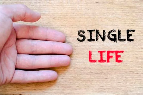 Single life text concept Stock Photos