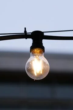 A single light bulb Stock Photos