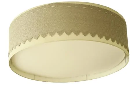 A single light source is turned on in a room, providing illumination Stock Photos