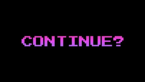 Single line “Continue?” in a Purple gradient, rotating and shaking Stock Footage 278623635