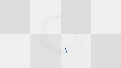 Single line highlights in continuous circle motion loading icon animation Stock Footage 320612451