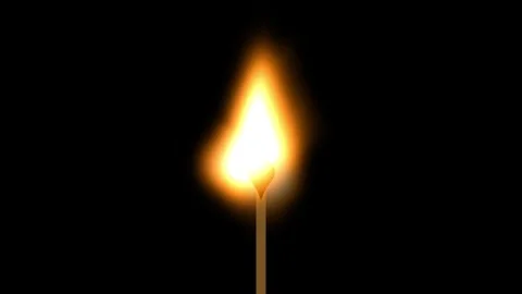 Single Lit Match Ignition Video stock 336837878