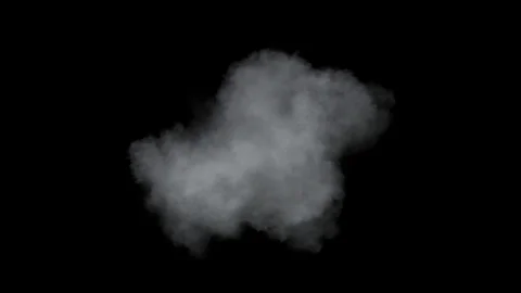 Single low density cloud developing. Stock Footage 83701130