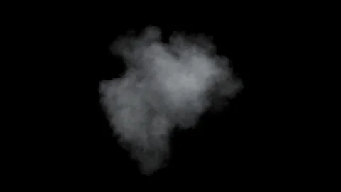 Single low density cloud developing. Stock Footage 83701793