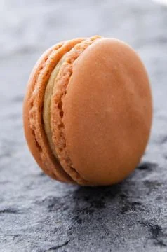 Single macaroon biscuit Stock Photos