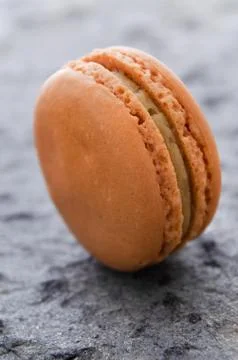 Single macaroon biscuit Stock Photos