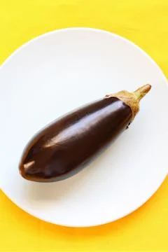 A single marrow on the plate Stock Photos