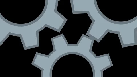 A single mechanism. The concept of teamwork Video stock 72160481