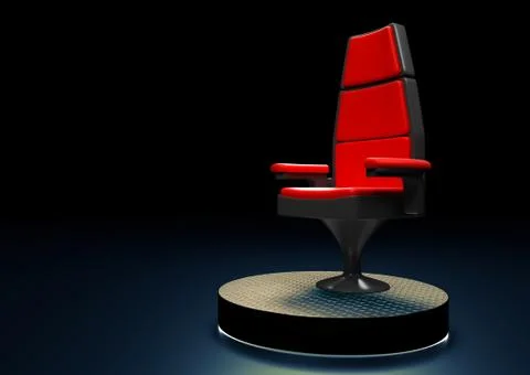 Single modern chair. Stock Illustration