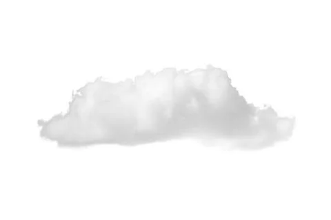 Single nature white cloud on blue sky background in daytime. Photos