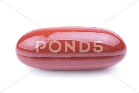 Single oval capsule Stock Photos