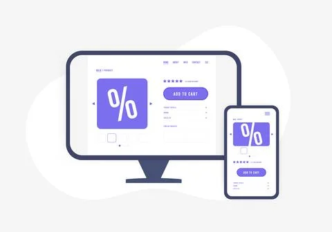 Single page applications fast and responsive design compatibility with any Stock Illustration