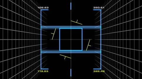 Single-panel abstract navigation display Stock Footage 52299027