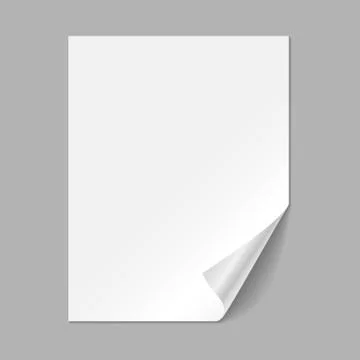 Single Paper Page Stock Illustration