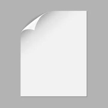 Single Paper Page Illustrazione stock