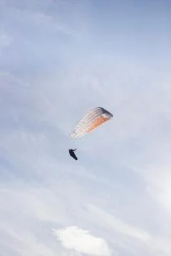 Single paraglider Stock Photos