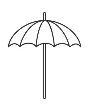 Single parasol icon Stock Illustration