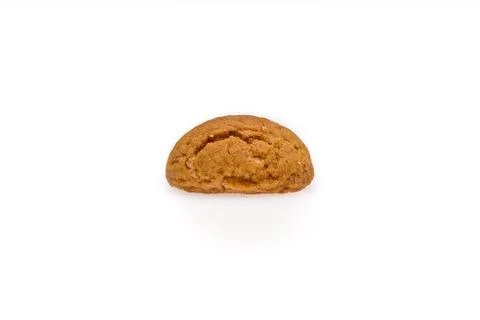 Single pepernoot isolated front view Stock Photos