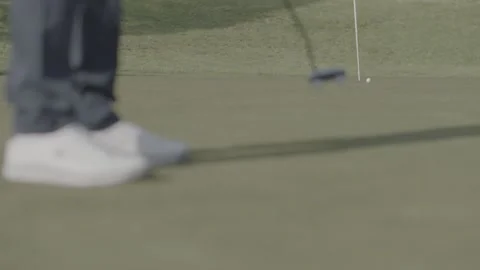 Single person playing a round of golf Stock Footage 147513811