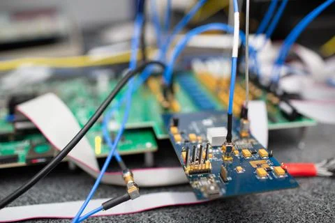 Single photon decoder encoder fiber optic cryptography. Foto stock