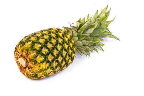 Single pineapple isolated on white Stock-Fotos