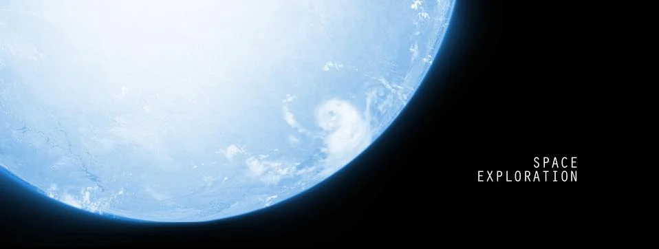 Single Planet in Deep Space Showing the Beauty of Space exploration Concept Иллюстрация