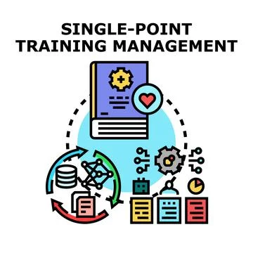 Single point training management unified approach Stock Illustration