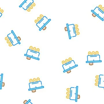 Single pole double throw electrical switch vector seamless pattern Stock Illustration