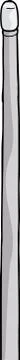 Single pole over white Stock Illustration