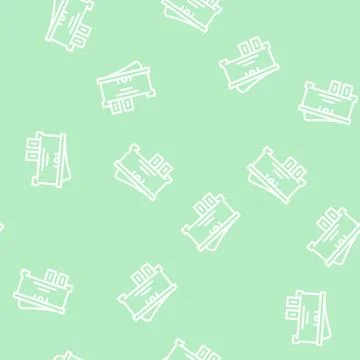 Single pole single throw switch line vector seamless pattern Stock Illustration
