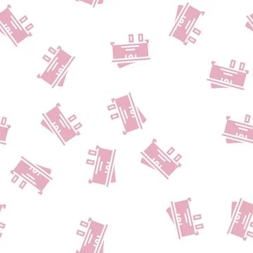 Single pole single throw switch glyph vector seamless pattern Stock Illustration