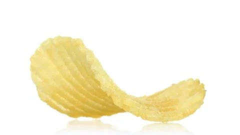 Single potato chip . Stock Photos