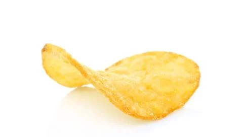 Single potato chip Stock Photos