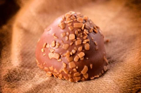 Single praline Stock Photos