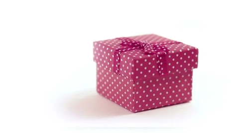 Single present rotating close up loop Stock Footage 32305259