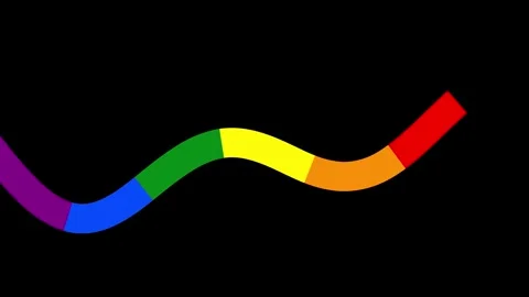 Single pride beam over lapping lines Stock Footage 275800068