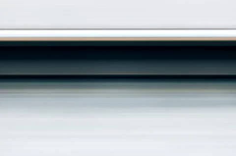 Single rail in motion speed concept railway transportation Stock Photos