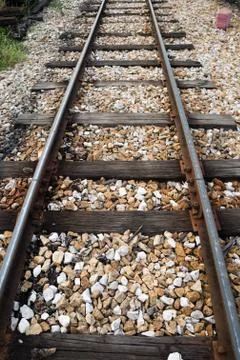 Single railroad Stock Photos