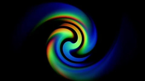 Single Rainbow Spiral Stock Footage 340305534