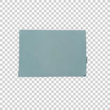 A single rectangular piece of light blue paper isolated on a white background Фото