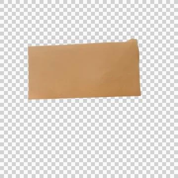 A single rectangular piece of torn brown craft paper with rough edges Фото