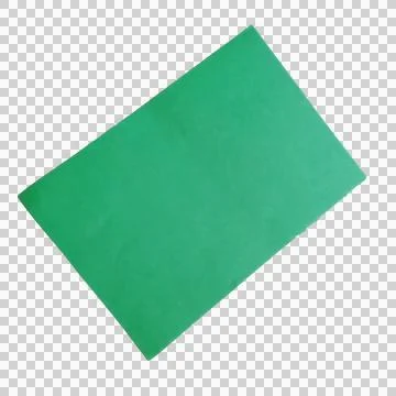 A single rectangular piece of vibrant green paper Stock Photos