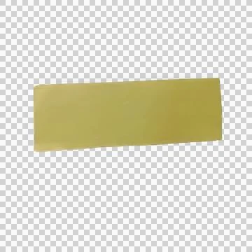 A single rectangular piece of yellow adhesive tape isolated on a transparen.. Фото