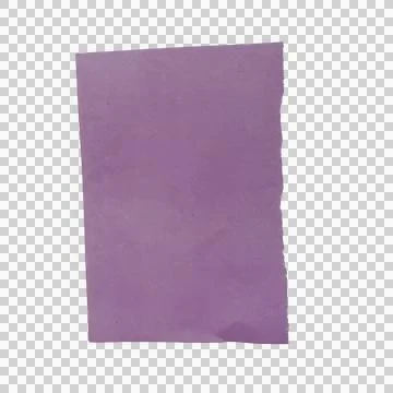 A single rectangular purple paper sheet isolated on a transparent background Фото