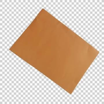 A single rectangular sheet of brown kraft paper Stock Photos