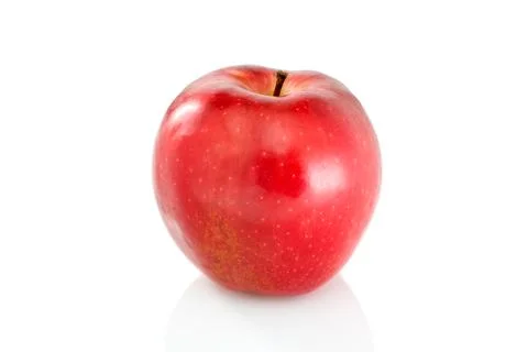 Single red apple Stock Photos